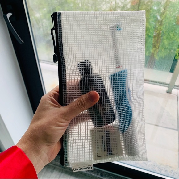 1-2-3pcs Clear Checked TSA Approved Traveling Zip Pouch Mini Hand Bag - Picture 4 of 11